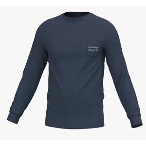 NEW SOUTHERN POINT CO. men's covey rise long sleeve tee in midnight navy